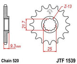 JT Sprockets - JTF1539.14 - Steel Front Sprocket, 14T