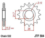 JT Sprockets - JTF584.17 - Steel Front Sprocket, 17T