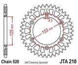 JT Sprockets - JTA210.49 - Aluminum Rear Sprocket, 49T