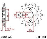 JT Sprockets - JTF294.15 - Steel Front Sprocket, 15T