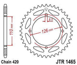 JT Sprockets - JTR1465.46 - Steel Rear Sprocket, 46T Kawasaki KX65 2000-2001