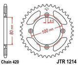 JT Sprockets - JTR1214.47 - Steel Rear Sprocket, 47T