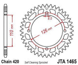 JT Sprockets - JTA1465.47 - Aluminum Rear Sprocket, 47T Kawasaki KX65 2002-2018