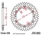 JT Sprockets - JTA853.41 - Aluminum Rear Sprocket, 41T Yamaha Banshee 1989-2006