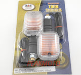 Universal Dual Sport Enduro Turn Signal Clear Lens DOT SAE Approved K&S 25-7000C