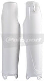 Polisport - 8351800001 - Fork Guards, White Kawasaki KX250F KX450F 2009-2018