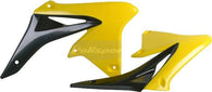 Polisport - Radiator Shroud Plastics Black/Yellow For Suzuki RMZ250 2010-2018