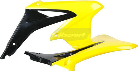 Polisport 8412500005 Radiator Shroud Plastics Black/Yellow Suzuki RMZ450 2008-17
