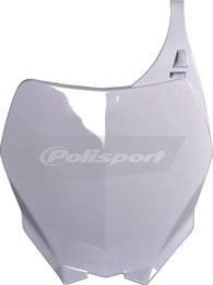 Polisport - 8658100001 Front Number Plate White For Yamaha YZ125/YZ250 2005-2014