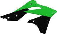 Polisport 8416900001 Radiator Shroud Plastics Green/Black Kawasaki KX250F 13-16