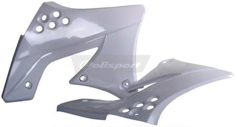 Polisport 8412800002 Radiator Shroud Plastics White Kawasaki KX250F 2009-2012