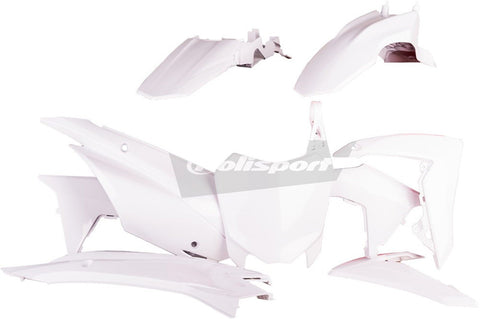 Polisport - 90538 - Plastics Kit (All White) For Honda CRF110F 2013-2018