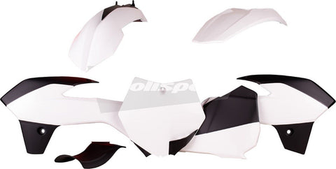 Polisport - 90556 - Plastics Kit (White/Black) For KTM 85 SX 2013-2017