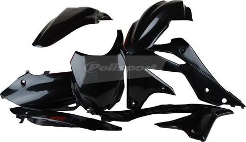 Polisport - 90544 - Plastic Kit (Black) For Kawasaki KX250F 2013-2016