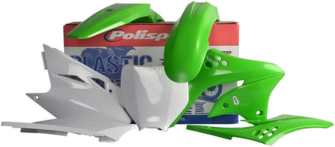 Polisport - 90114 - Plastics Kit (GREEN/WHITE) For Kawasaki KX450F 2006-2008