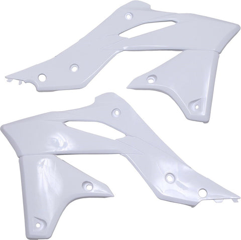 Polisport - 8416900002 Radiator Shroud Plastics White Kawasaki KX250F 2013-2016