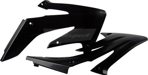 Polisport - Radiator Shroud Plastics Black For Honda 2004-2013 CRF250R CRF250X