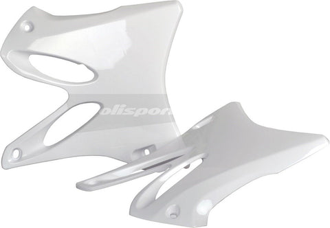 Polisport 8426000001 Radiator Shroud Plastics White Yamaha YZ125/YZ250 2002-2014