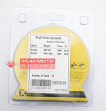 Pro-X - 07.FS32080-14 - Grooved Ultralight Front Sprocket, 14T