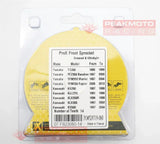 Pro-X - 07.FS23080-14 - Grooved Ultralight Front Countershaft  Sprocket, 14T