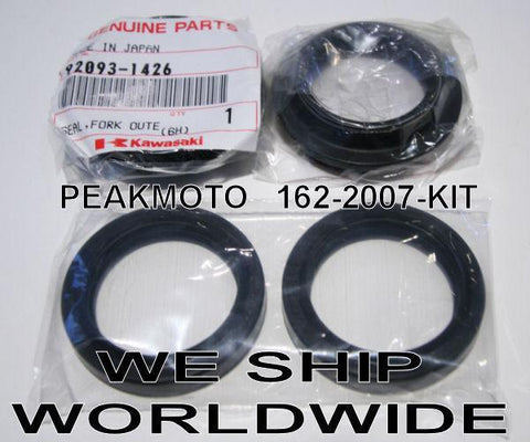 Kawasaki KX80 KX85 98-07, KX100 97-06 FORK SEAL DUST SEALS SET