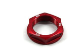 Works Connection Steering Stem Nut (Red) | 24-305