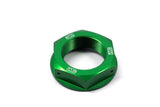 Works Connection Steering Stem Nut (Green) | 24-338