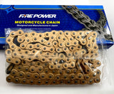 FIRE POWER 420 x 130 Link Gold Standard Drive Chain - Made In Japan 420FPS-130/G