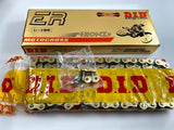 D.I.D. 420x132 Link NZ3 Series Gold/Black Drive Chain Made In Japan 420NZ3G132RB