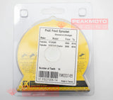 Pro-X - 07.FS27006-14 Grooved Ultralight Front Sprocket 14T