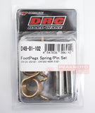 DRC D48-01-102 Stainless Steel Footpeg Pin/Spring Set For Honda CRF250R CRF450R
