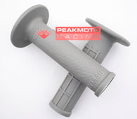 ODI H01RFG Ruffian Grey Half-Waffle Grips Moto Single Ply Medium - Made In USA