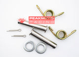 DRC D48-01-101 Stainless Steel Footpeg Pin and Zinc Plated Spring Set