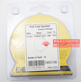 Pro-X 07.FS23008-13 Grooved Ultralight Front Sprocket 13T For Yamaha Raptor 250