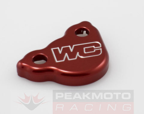 Works Connection  RED Anodized Rear Brake Master Cylinder Cover |21-505 (RED)