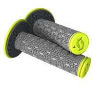 SCOTT Mellow Motocross Grips Grey/Neon Yellow Double Density +Donuts 269305-5776