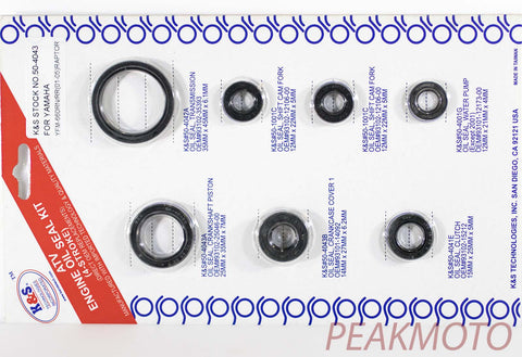 K&S ATV Complete Engine Oil Seal Kit  YFM-660 (01-05)  | 50-4043