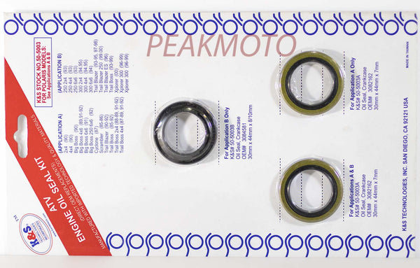 K&S ATV Complete Engine Oil Seal Kit  POLARIS  | 50-5003