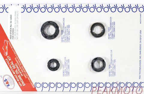 K&S Off-Road Complete  Engine Oil Seal Kit  XR-100/R /CRF-100  | 51-1043