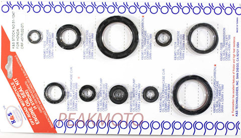 K&S Off-Road Complete  Engine Oil Seal Kit  CRF-450R (02-07)  | 51-1047