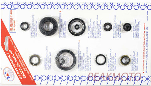 K&S Off-Road Complete  Engine Oil Seal Kit  KX-125 (88-93)  | 51-2005